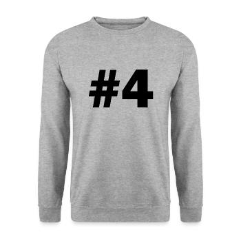 #4 - Sweat-shirt Unisexe - gris chiné - Devant - Alina (178cm) & Michal (187cm)