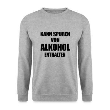 Männertag - Unisex Pullover - Weißgrau meliert - Vorne - Alina (178cm) & Michal (187cm)