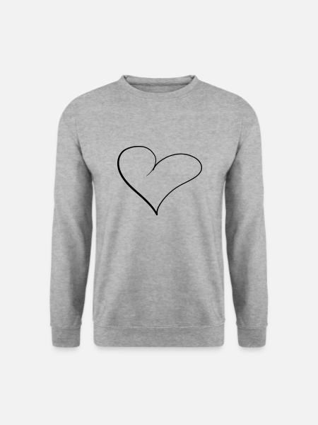 Heart Lines - Unisex Sweatshirt - salt & pepper