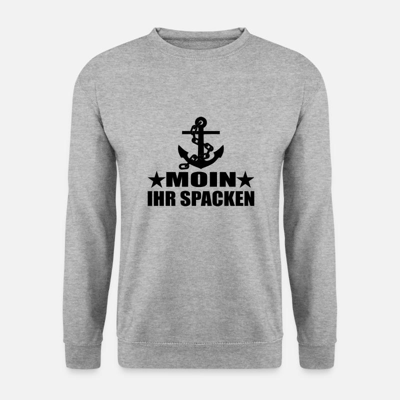 Moin - Unisex Pullover - Weißgrau meliert