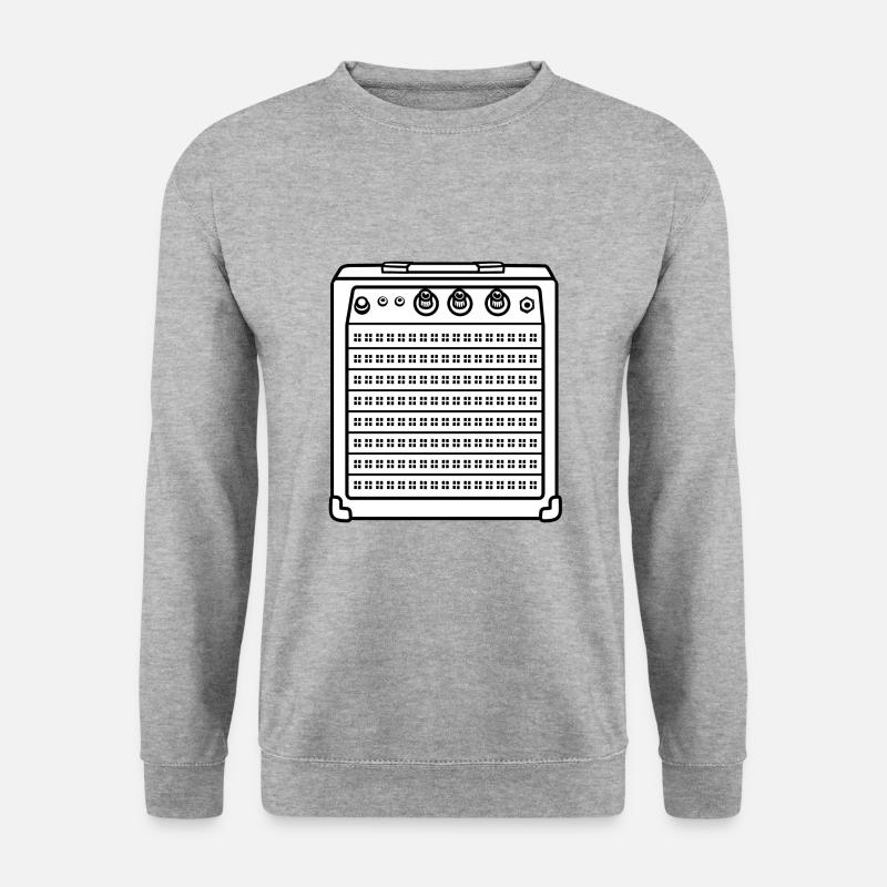 Musik Lautsprecher - Unisex Pullover - Weißgrau meliert