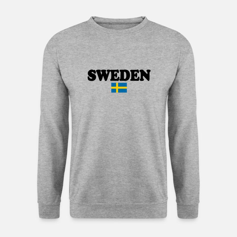 Schweden - Unisex Pullover - Weißgrau meliert