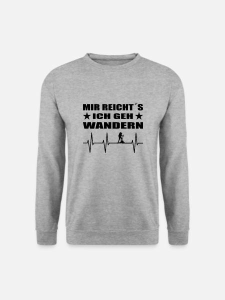 Wandern - Unisex Pullover - Weißgrau meliert