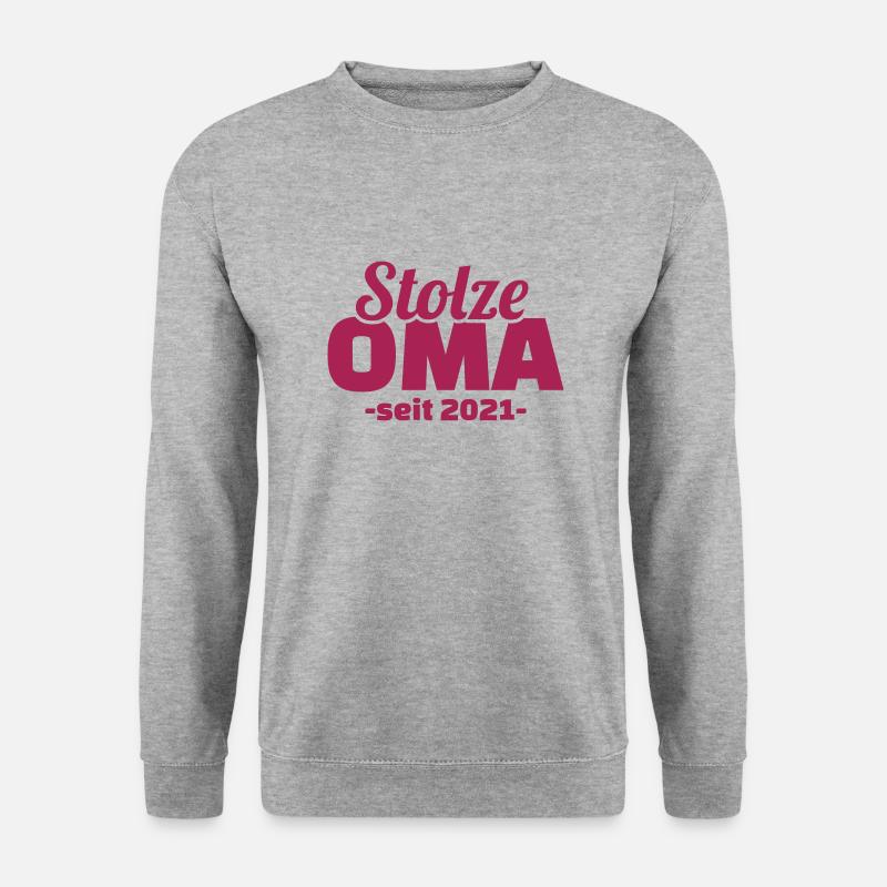 Oma 2021 - Unisex Pullover - Weißgrau meliert