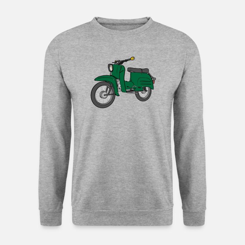 Schwalbe Schwälbchen Simson Suhl - Unisex Pullover - Weißgrau meliert