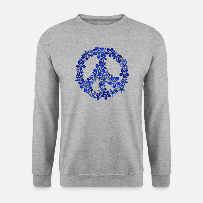 Peace - Unisex Pullover - Weißgrau meliert