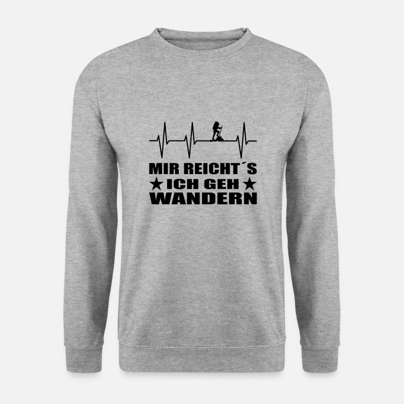Wandern - Unisex Pullover - Weißgrau meliert
