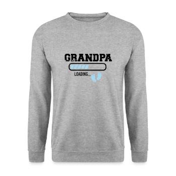Grand-père - Sweat-shirt Unisexe - gris chiné - Devant - Alina (178cm) & Michal (187cm)