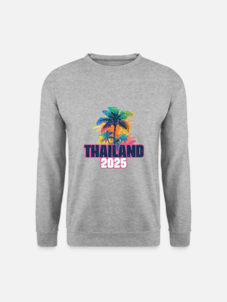 Thailand 2025 Holiday Palm Trees - Unisex Sweatshirt - salt & pepper