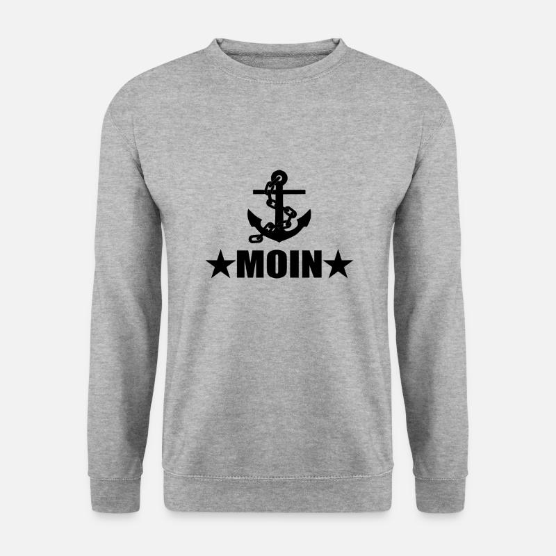 Moin - Unisex Pullover - Weißgrau meliert