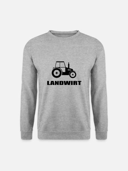 Traktor - Unisex Pullover - Weißgrau meliert