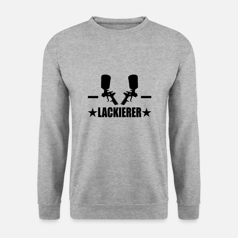 Lackierer - Unisex Pullover - Weißgrau meliert