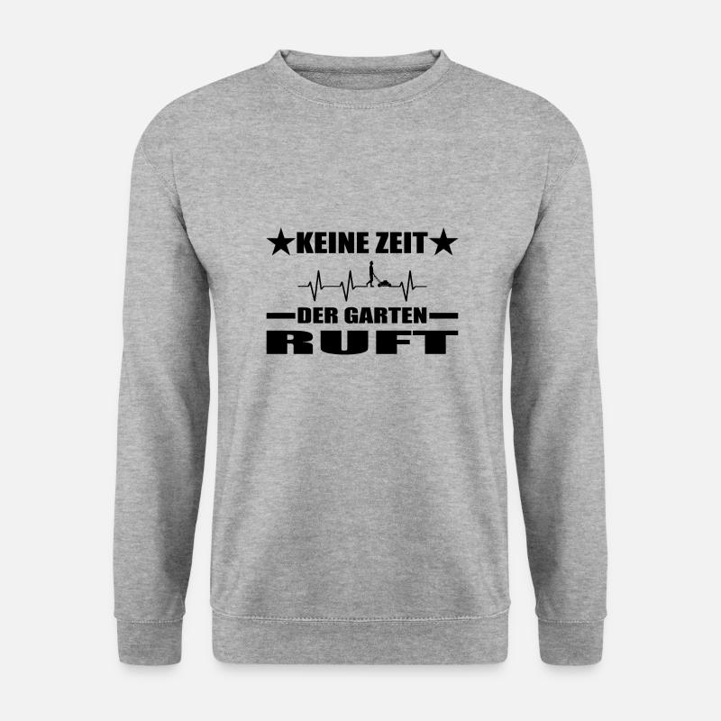 Garten - Unisex Pullover - Weißgrau meliert