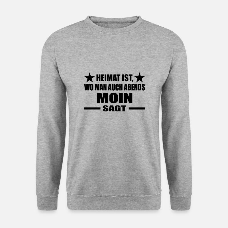 Moin - Unisex Pullover - Weißgrau meliert