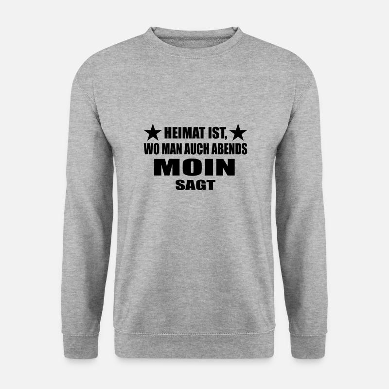 Moin - Unisex Pullover - Weißgrau meliert