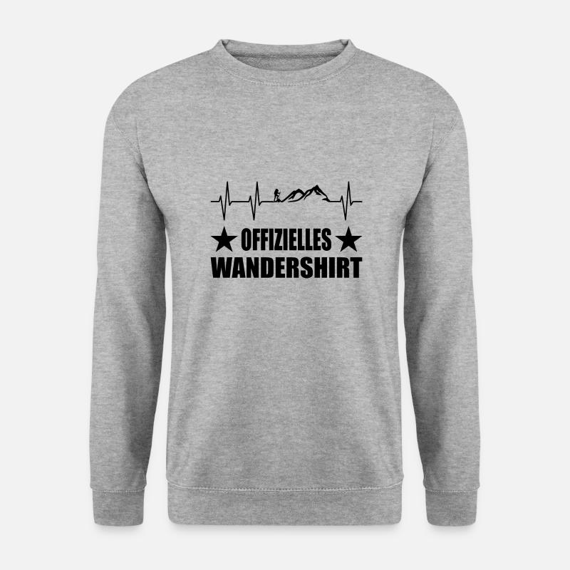 Wandern - Unisex Pullover - Weißgrau meliert