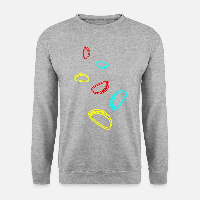Burrito Symbol - Unisex Pullover - Weißgrau meliert