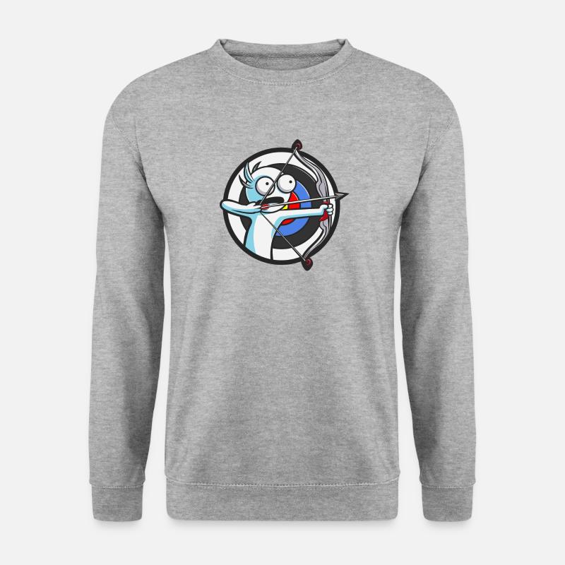 Crazy about simple archery - Unisex Sweatshirt - salt & pepper