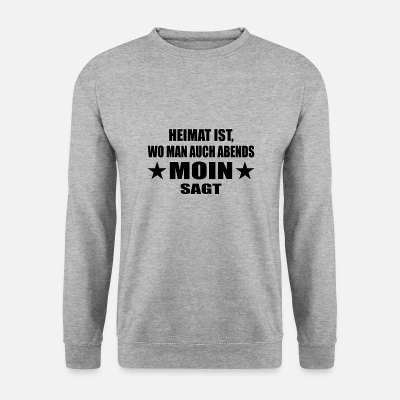 Moin - Unisex Pullover - Weißgrau meliert