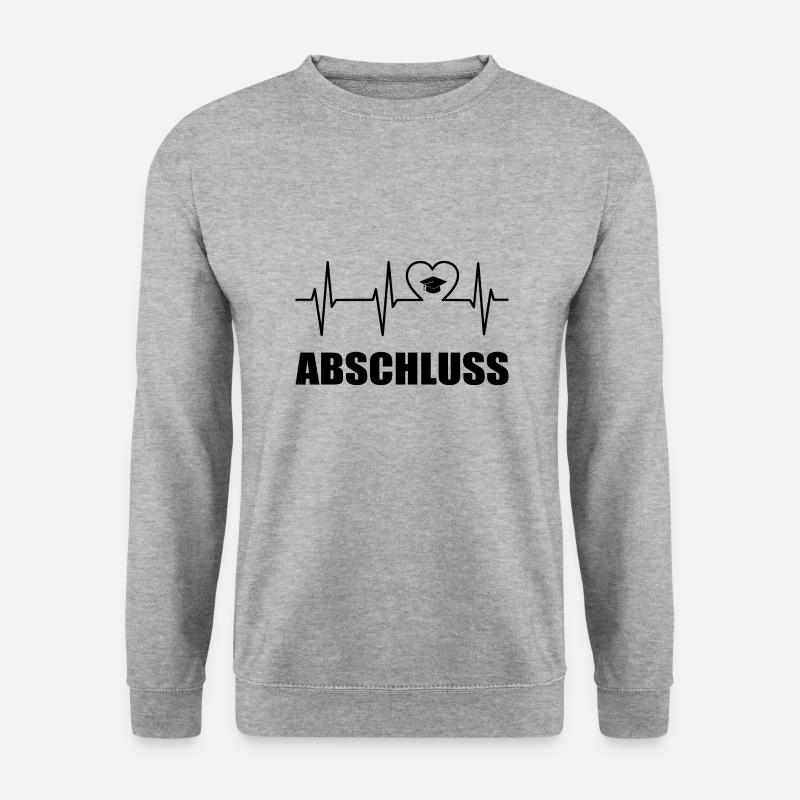 Abschluss - Unisex Pullover - Weißgrau meliert