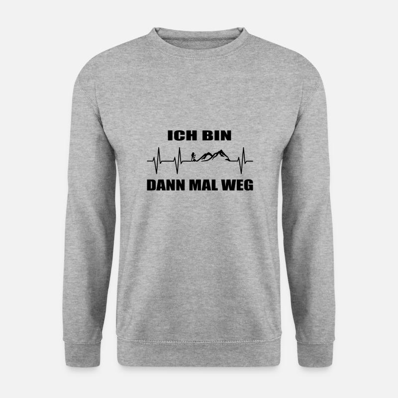 Wandern - Unisex Pullover - Weißgrau meliert