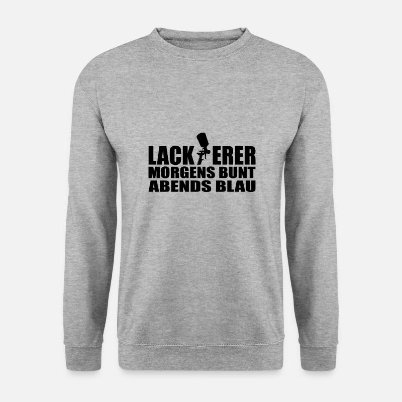 Lackierer - Unisex Pullover - Weißgrau meliert