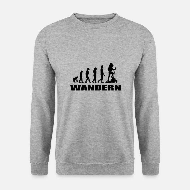 Wandern - Unisex Pullover - Weißgrau meliert