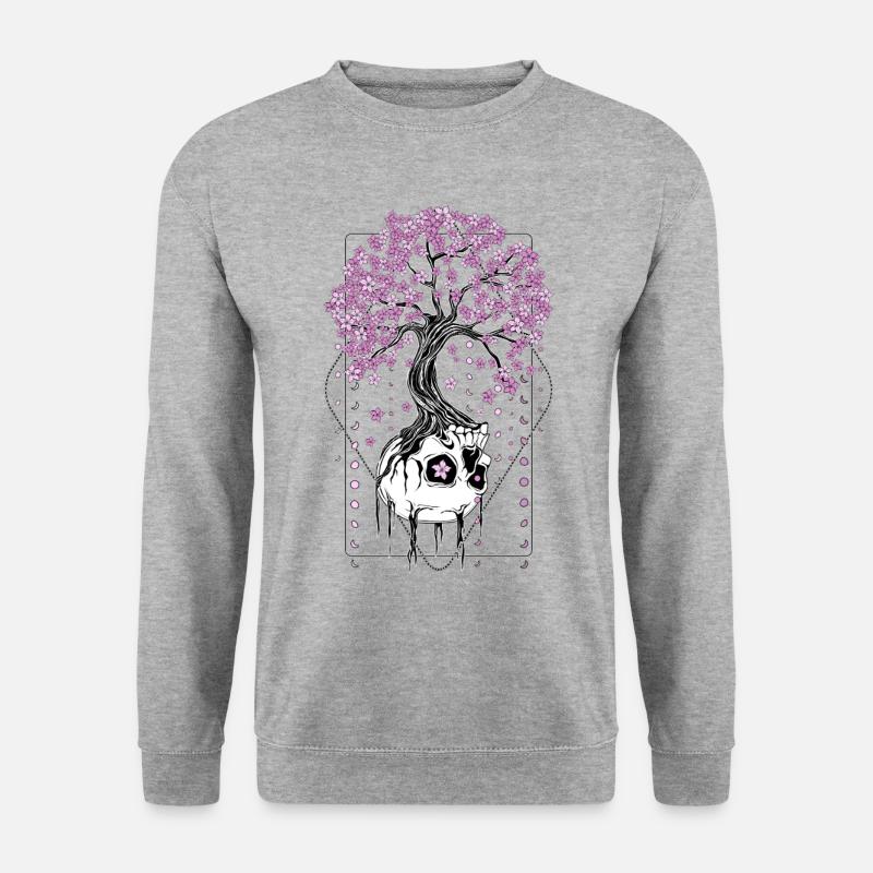 Nach dem Leben - Unisex Pullover - Weißgrau meliert