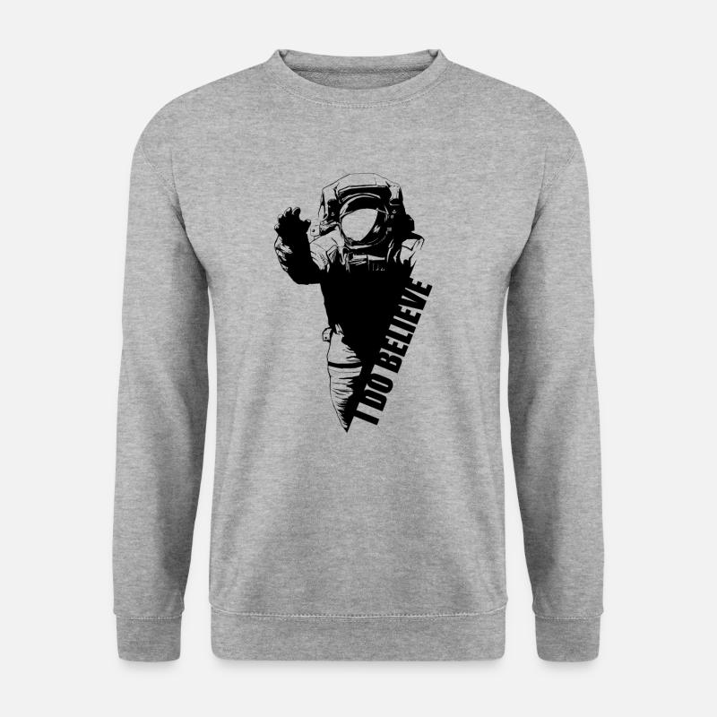 Astronaut - Unisex Pullover - Weißgrau meliert