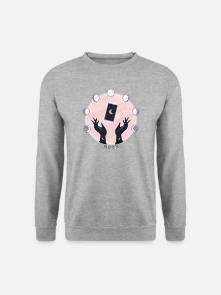 Lunar Magic Tarot Card - Unisex Sweatshirt - salt & pepper