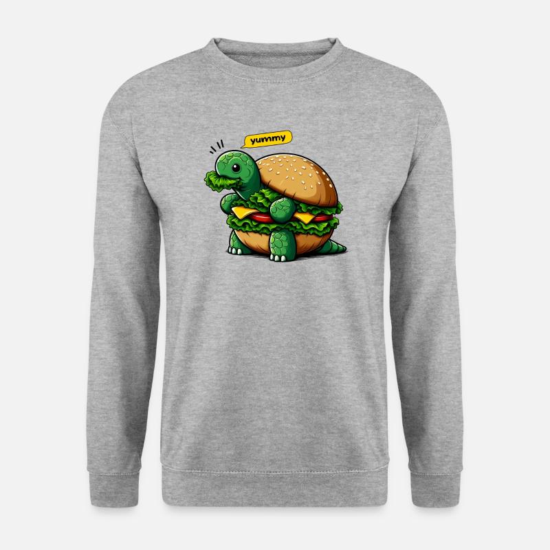 Turtle Burger Funny Animals - Unisex Sweatshirt - salt & pepper