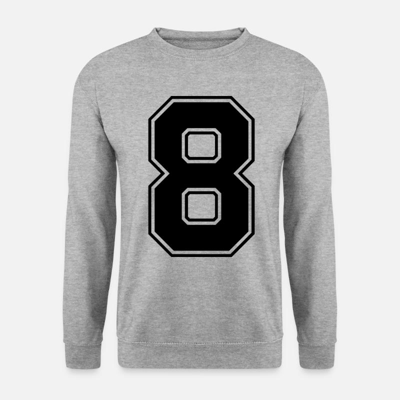8 number jersey - Unisex Sweatshirt - salt & pepper