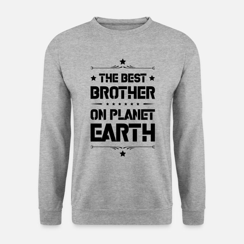 Bester Bruder Spruch Zitat - Unisex Pullover - Weißgrau meliert