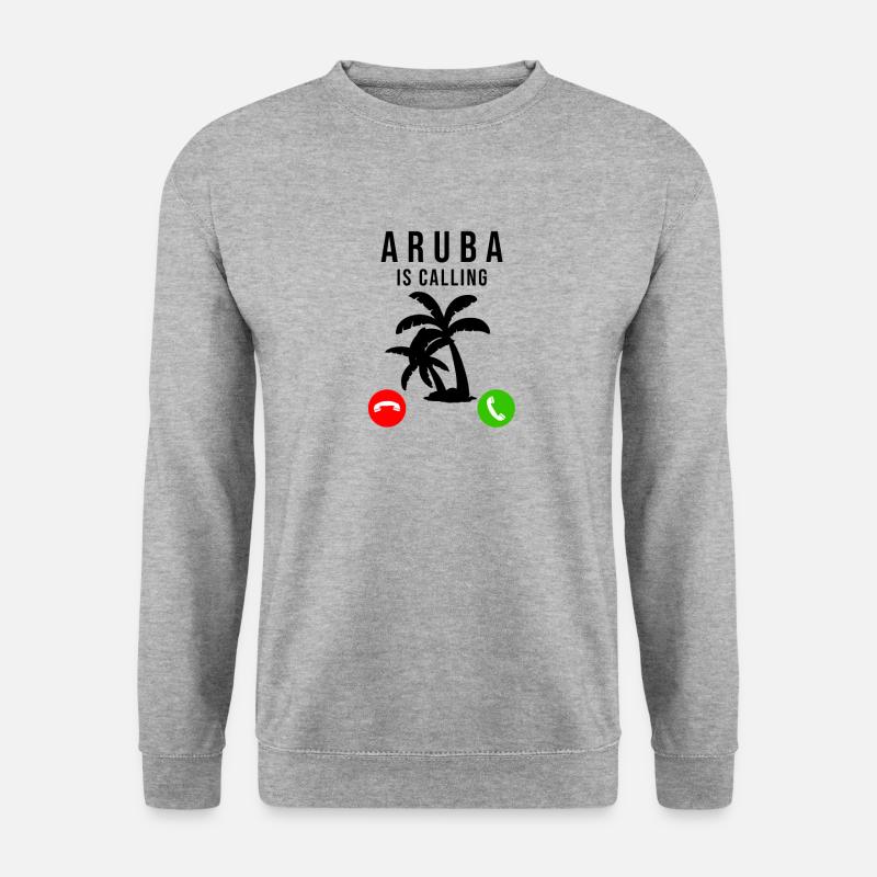 Aruba - Unisex Pullover - Weißgrau meliert