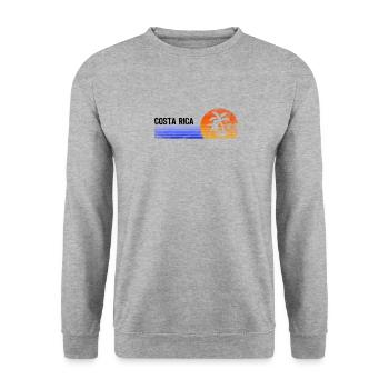 Costa Rica - Unisex Pullover - Weißgrau meliert - Vorne - Alina (178cm) & Michal (187cm)