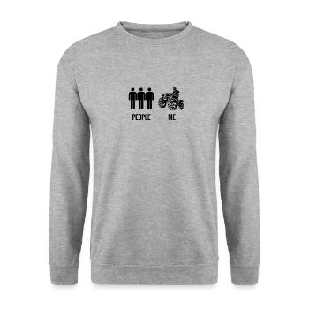 Quad Quad Riders Quad Ride ATV - Unisex Sweatshirt - salt & pepper - Front - Alina (178cm) & Michal (187cm)