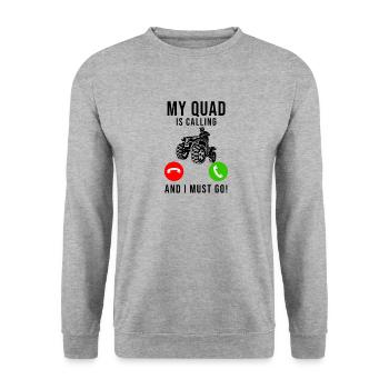 Quad Quad Riders Quad Ride ATV - Unisex Sweatshirt - salt & pepper - Front - Alina (178cm) & Michal (187cm)