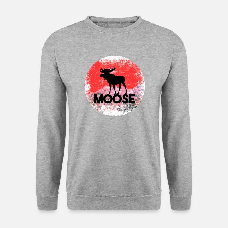 Moose mountains moose Canada - Unisex Sweatshirt - salt & pepper