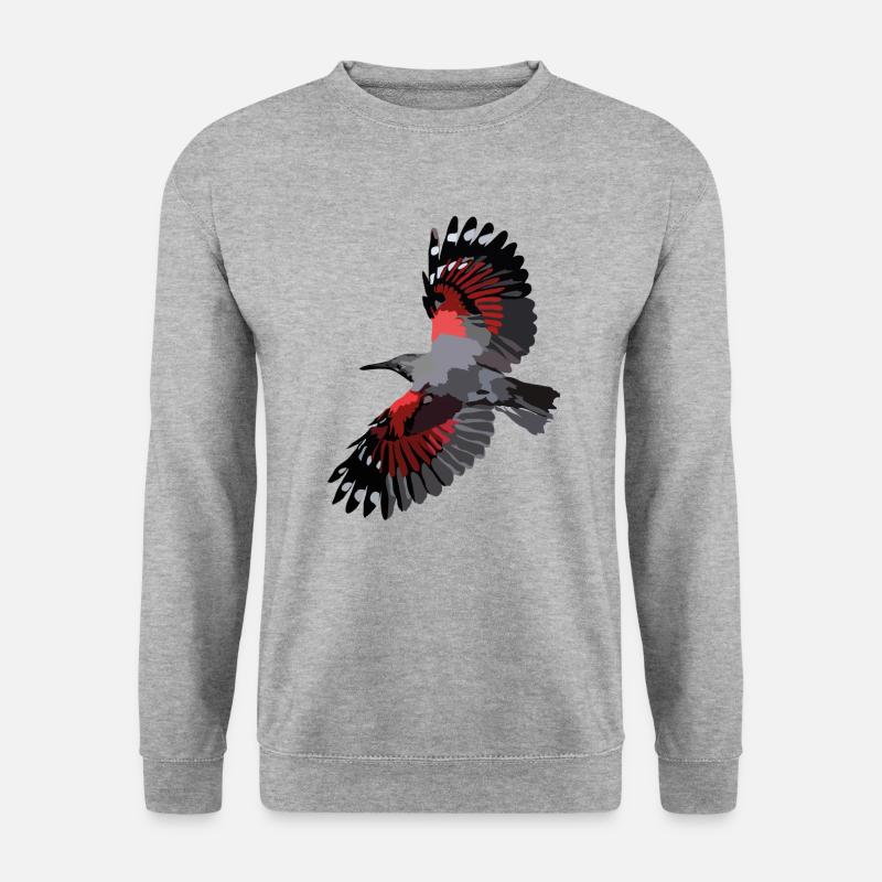 Mauerläufer - Unisex Pullover - Weißgrau meliert