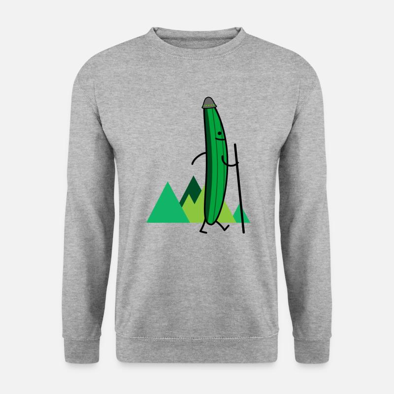 Concombre errant (b) - Sweat-shirt Unisexe - gris chiné