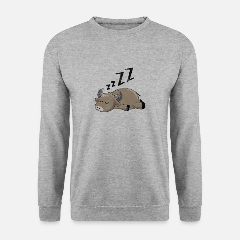 Sleeping buffalo - Unisex Sweatshirt - salt & pepper