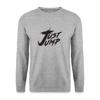 Just Jump Skydiver Just jump - Sweat-shirt Unisexe - gris chiné - Devant - Alina (178cm) & Michal (187cm)