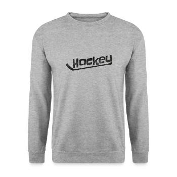 Hockey bâton de hockey sur glace - Sweat-shirt Unisexe - gris chiné - Devant - Alina (178cm) & Michal (187cm)