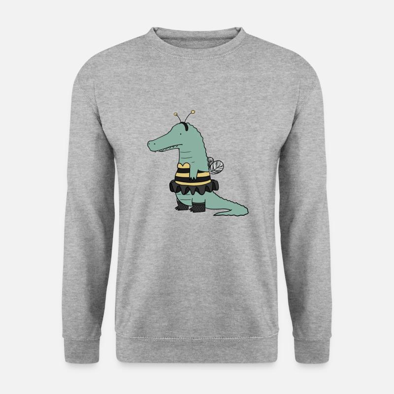 Kroko Hummel Biene Kostüm - Unisex Pullover - Weißgrau meliert