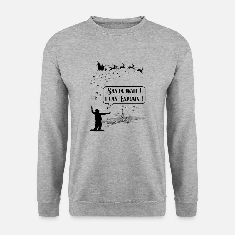 Santa Wait - Unisex Sweatshirt - salt & pepper