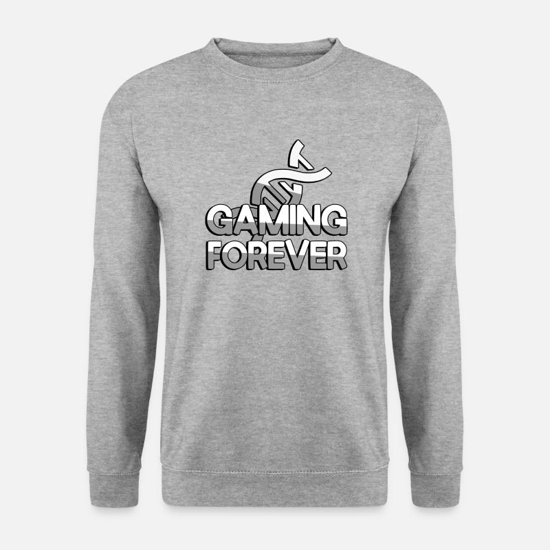 GAMING FOREVER + DNA - Gaming - Unisex Sweatshirt - salt & pepper