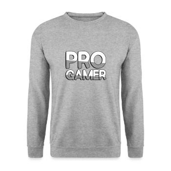 PRO GAMER - Gaming - Unisex Sweatshirt - salt & pepper - Front - Alina (178cm) & Michal (187cm)