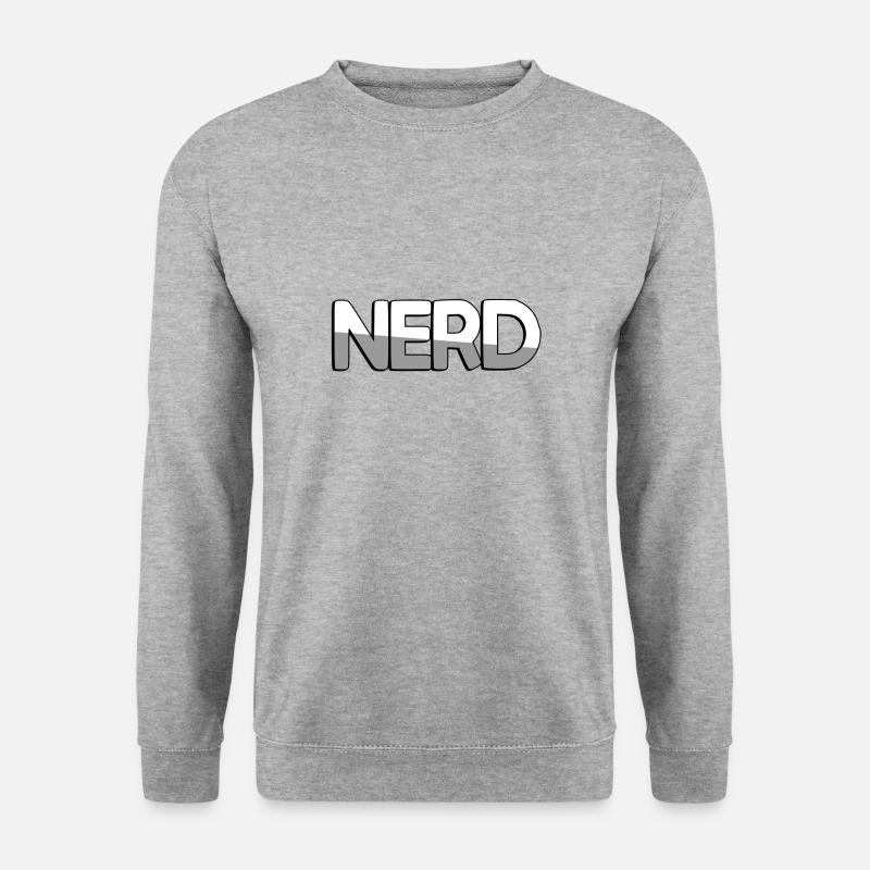 NERD - Gaming - Unisex Pullover - Weißgrau meliert