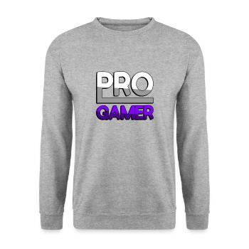 PRO GAMER (Purple) - Gaming - Unisex Sweatshirt - salt & pepper - Front - Alina (178cm) & Michal (187cm)