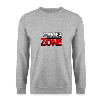 GAMER ZONE (Red) - Gaming - Unisex Sweatshirt - salt & pepper - Front - Alina (178cm) & Michal (187cm)